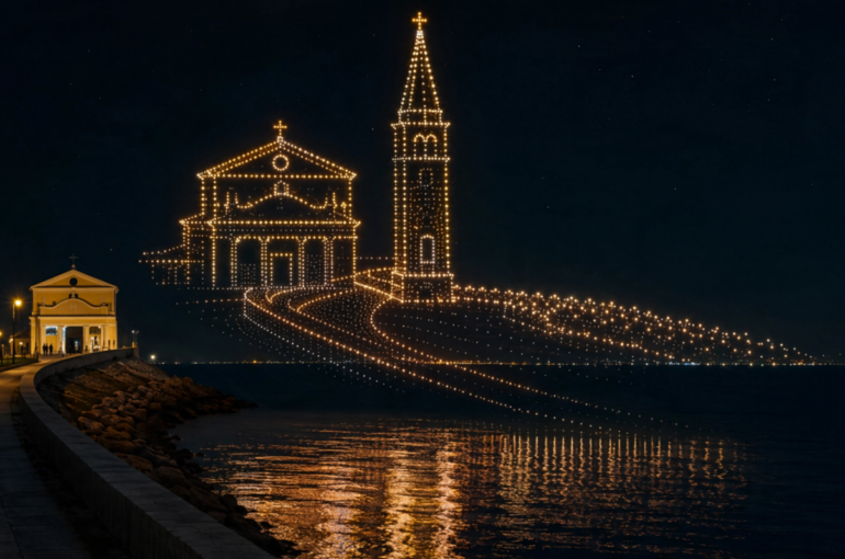 Un mare di luci per aprire il mare del Natale